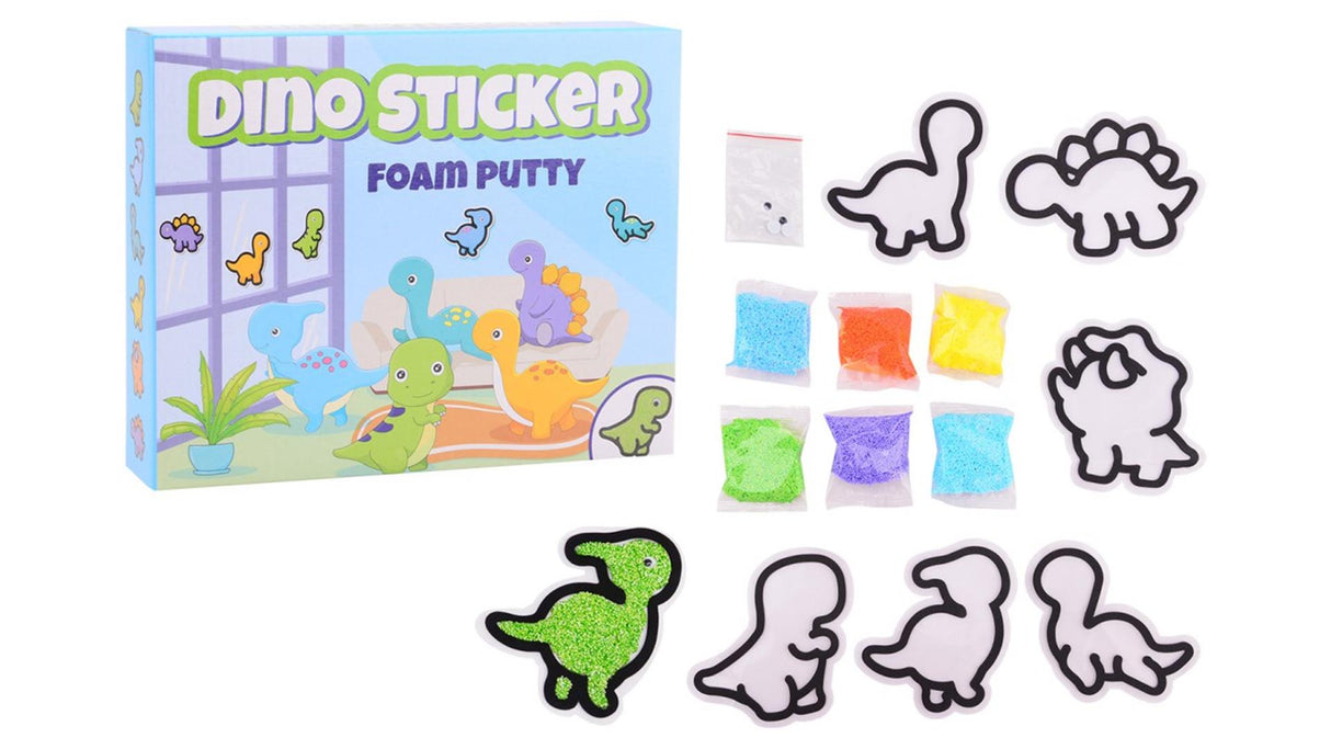 Johntoy faites vos propres autocollants en mousse dino