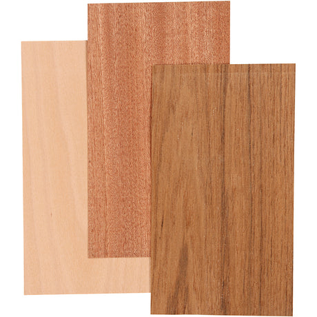 Creativ company cc placage bois 12x22x0,75 cm 3 feuilles