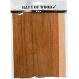 Creativ Company Bamboo Veneer Beech Eiken Mahonie, 3 feuilles