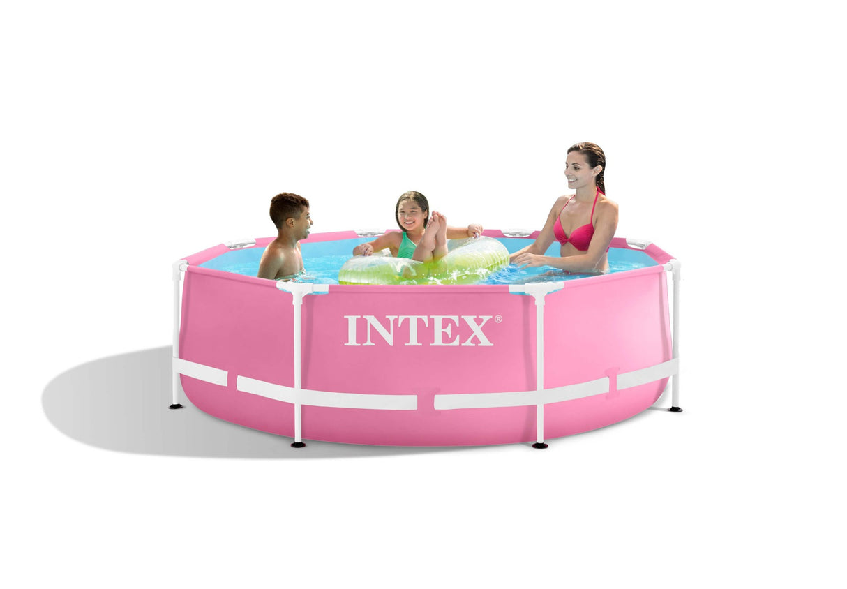 Crame de métal rose Intex Piscine 244 x 76 cm