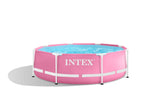 Crame de métal rose Intex Piscine 244 x 76 cm