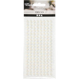 Creativ company demi-perles, d 5 mm, blanches, 144 pièces 1 boîte