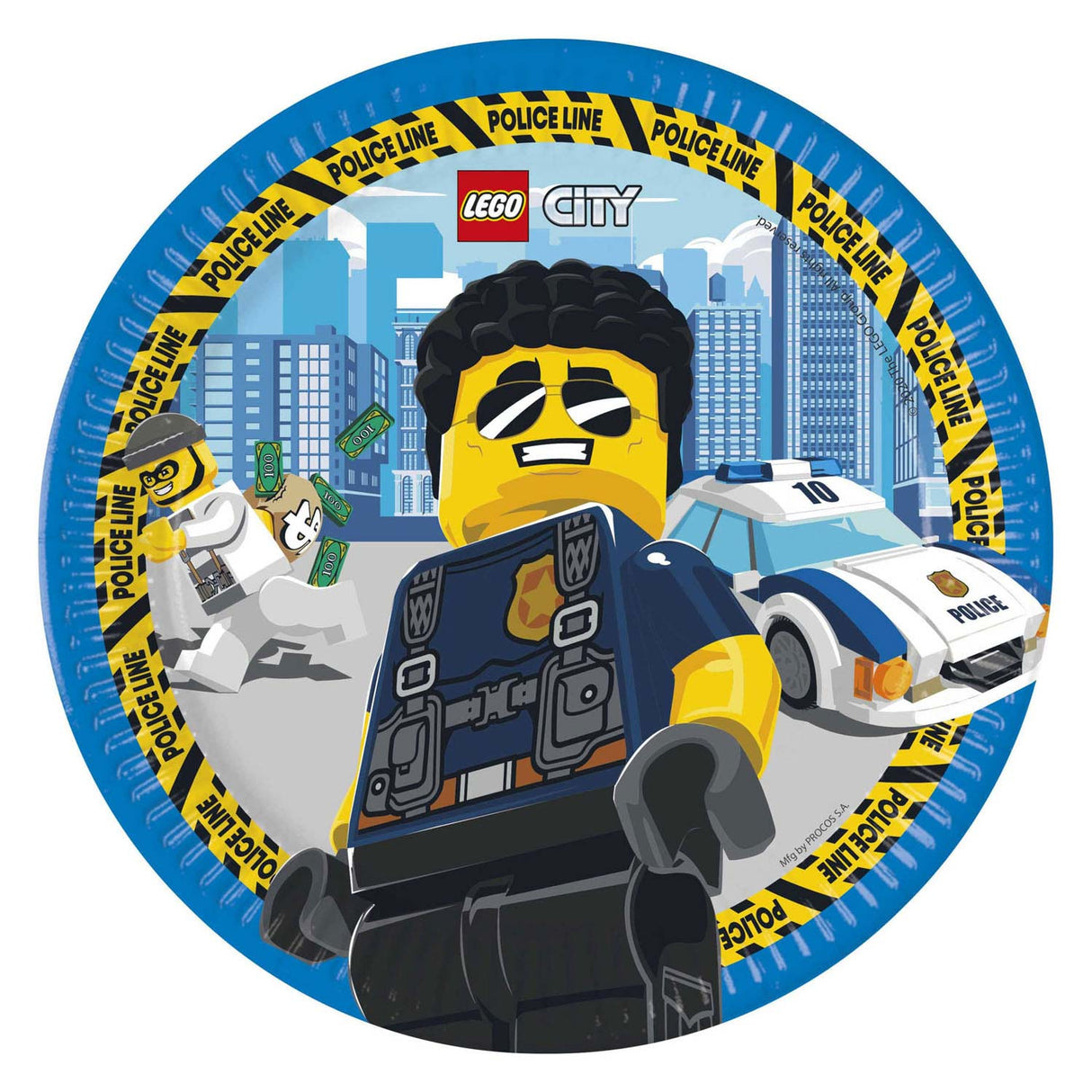 Assiettes en papier Globos fsc lego city, 8 pcs.