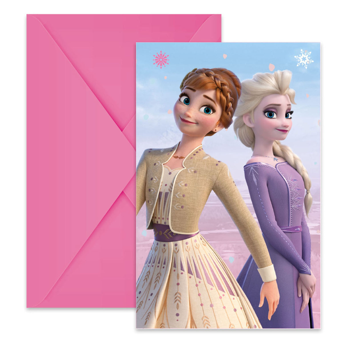 Globos Invitations and Enveloppes FSC Frozen 2 Wind Spirit, 6e.