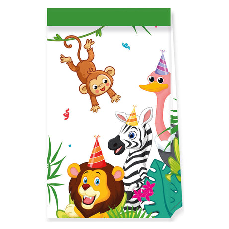 Sacs de fête en papier Globos ballons jungle fsc, 4 pcs.