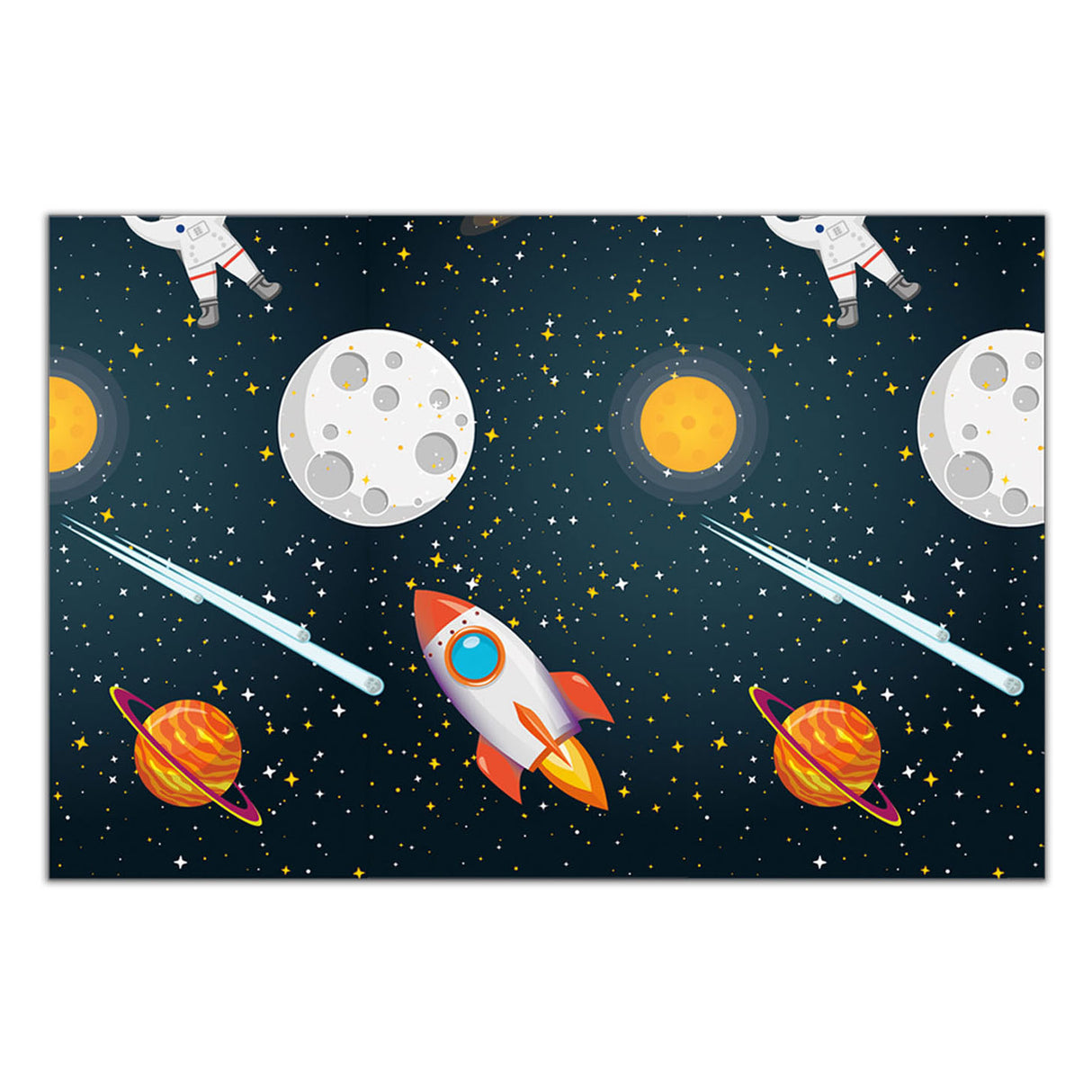 Tablecloth rocket space, 120x180cm