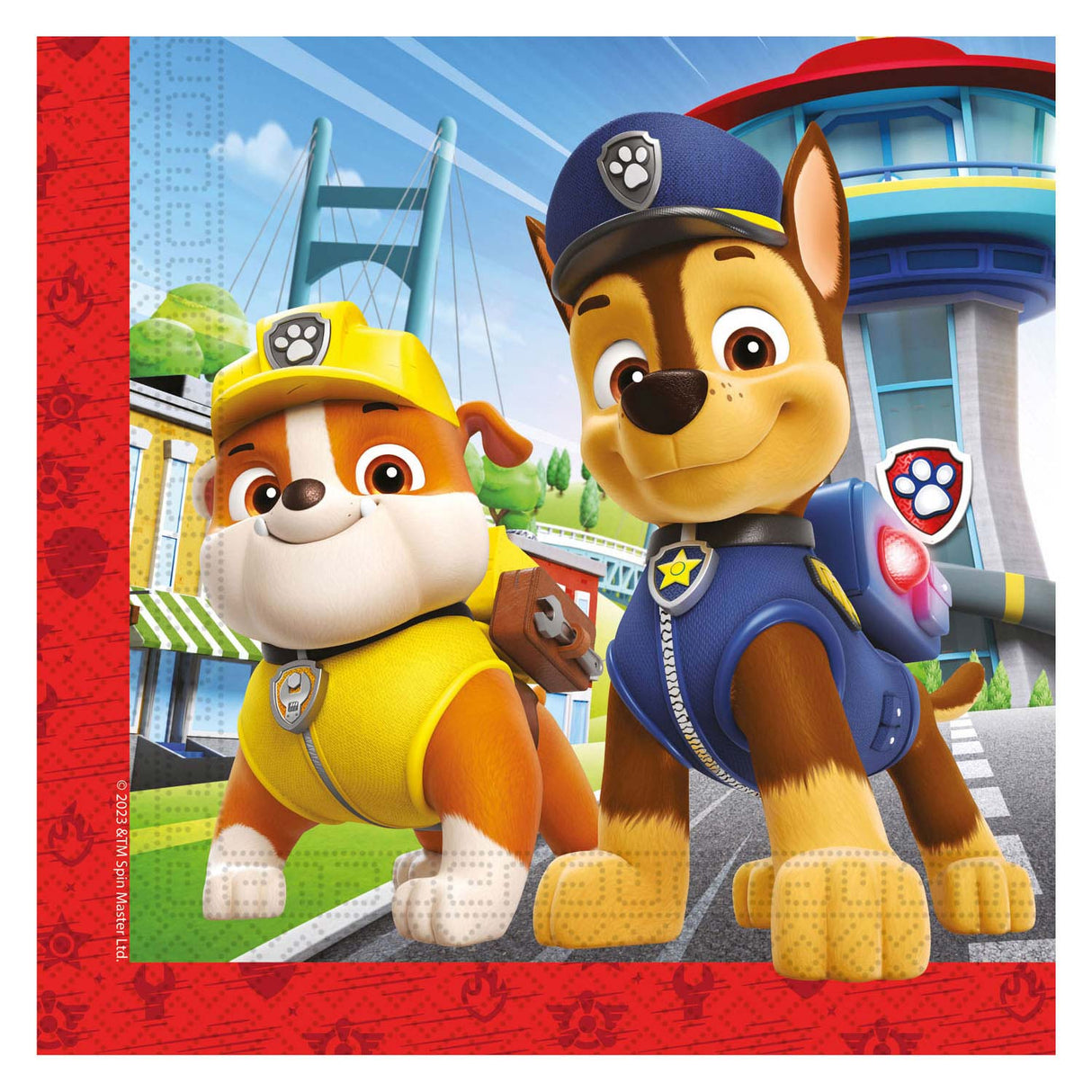 Serviettes en papier Globos fsc Paw Patrol Rescue Heros, 20 pcs.