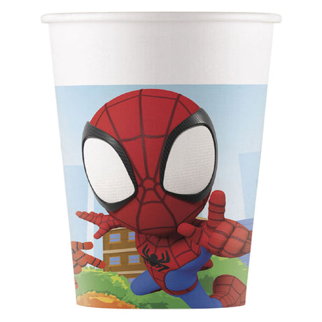 Gobelets en papier Globos FSC Spidey, 8 pcs.