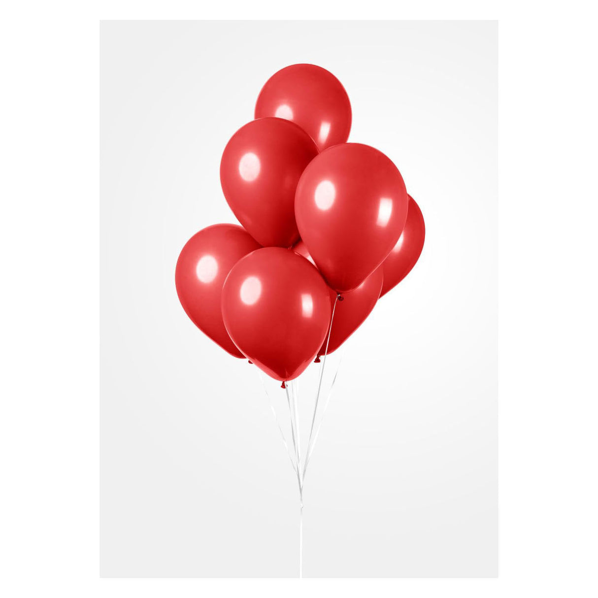 Globos balloons red 30 cm, 10st.