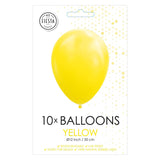 Balloons Globos Jaune 30 cm, 10e.