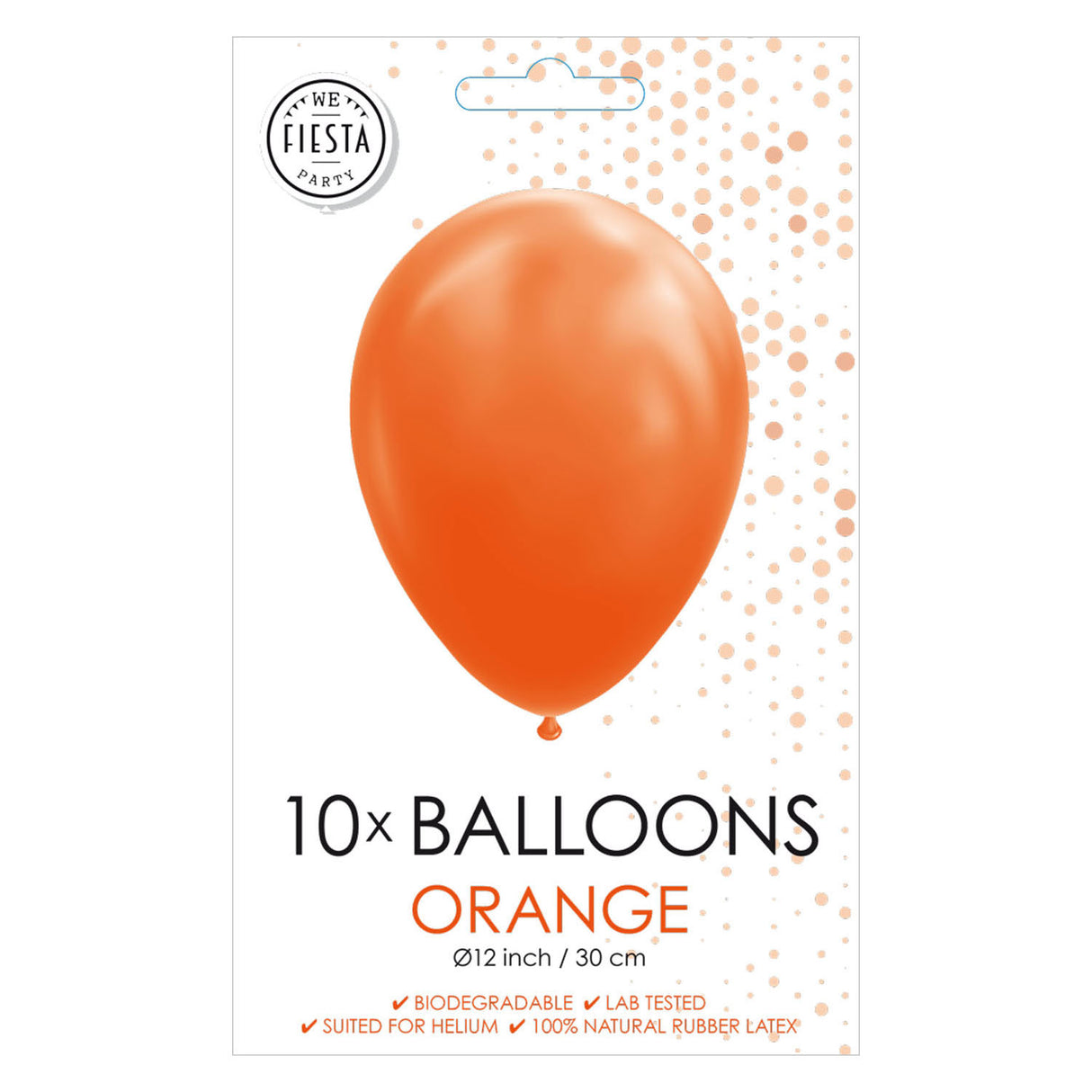 Globos ballonger oranje 30cm, 10t.