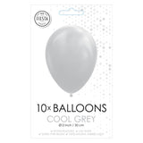 Balóny Globos Cool Grey, 30 cm, 10st.