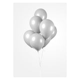 Balóny Globos Cool Grey, 30 cm, 10st.