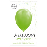 Globos Balloons Lime Green, 30 cm, 10 ..