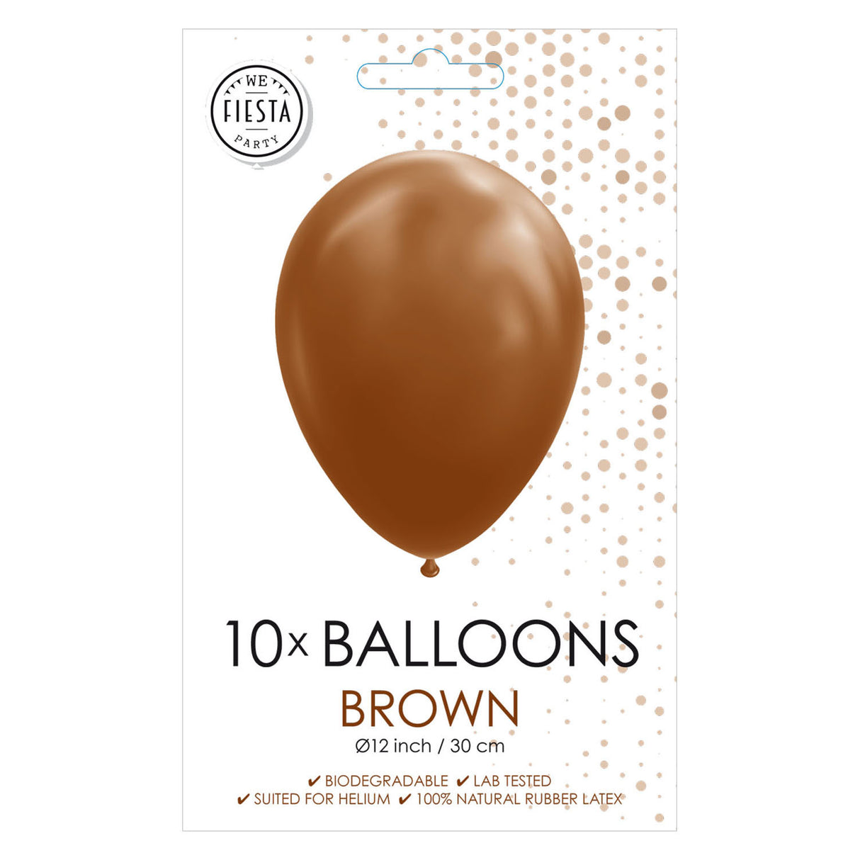 Globos Balloons Brown, 30 cm, 10 ..