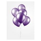 Globos Balloons Metallic Purple 30 cm, 10st.