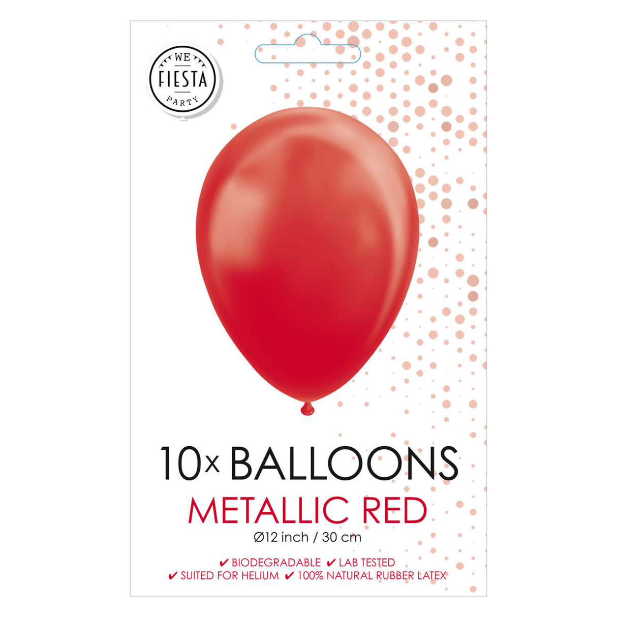 Globos Balloons Pearl Red 30cm, 10t.