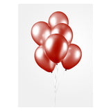 Globos Balloons Pearl Red 30cm, 10t.