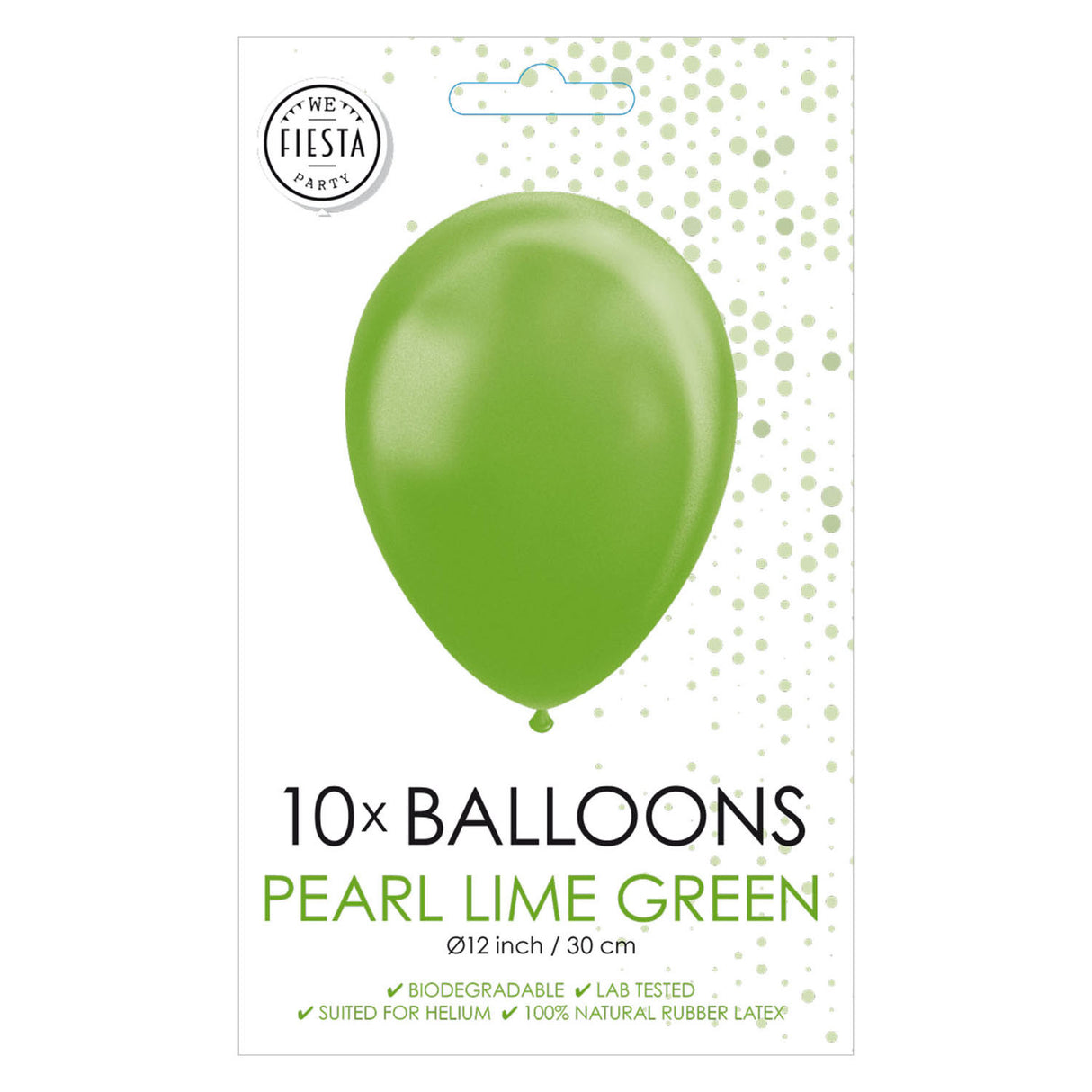 Globos Balloons Lime Green 30 cm, 10 ..