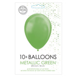 Globos Balloons Metallic Green 30cm, 10st.