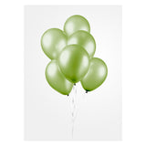 Globos Balloons Metallic Green 30cm, 10e.