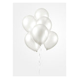 Globos Balloons Pearl White 30cm, 10st.