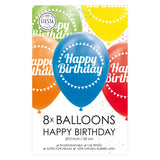 Globos Happy Birthday Mix Colors 30 cm, 8st.