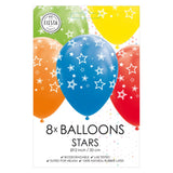 Balloons Stars Mix Colors 30 cm, 8st.