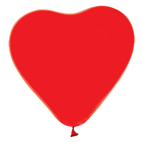 Ballons Globos ballons coeur rouge 30cm, 6 pcs.