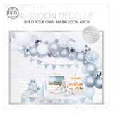 Ensemble arche de ballons Globos argent