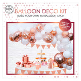 Ensemble arche de ballons Globos or rose