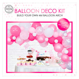 Ensemble arche de ballons Globos rose