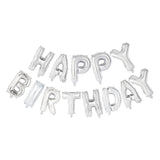 Globos ballon en aluminium texte joyeux anniversaire argent