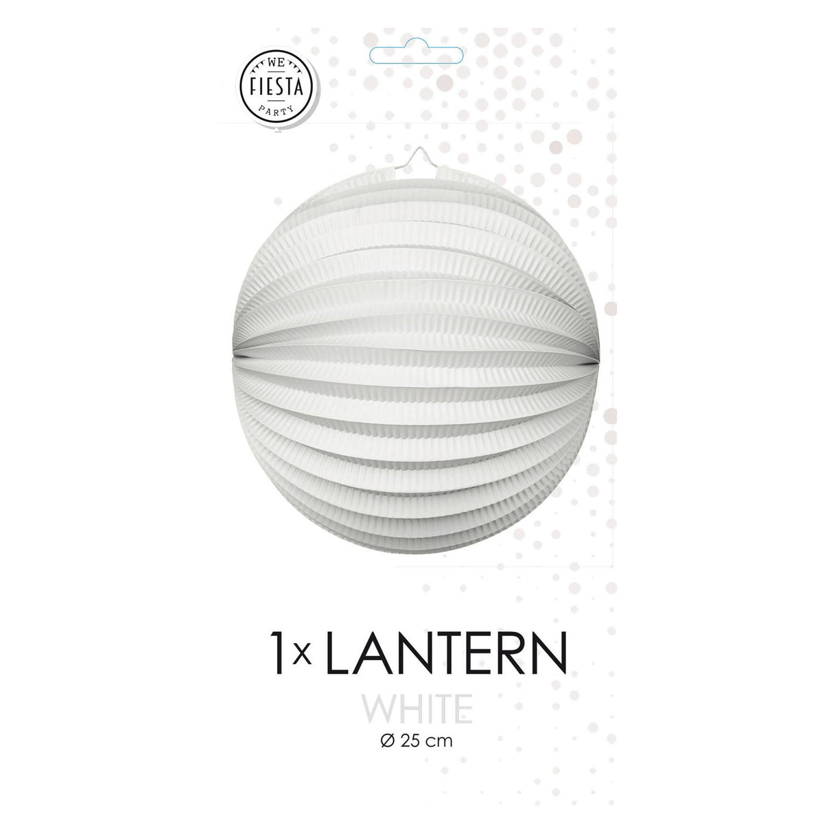 Lanterne en papier globos autour du blanc, 25 cm