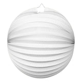 Lanterne en papier globos autour du blanc, 25 cm