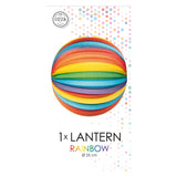 Lanterne en papier Globos ronde arc-en-ciel, 25 cm