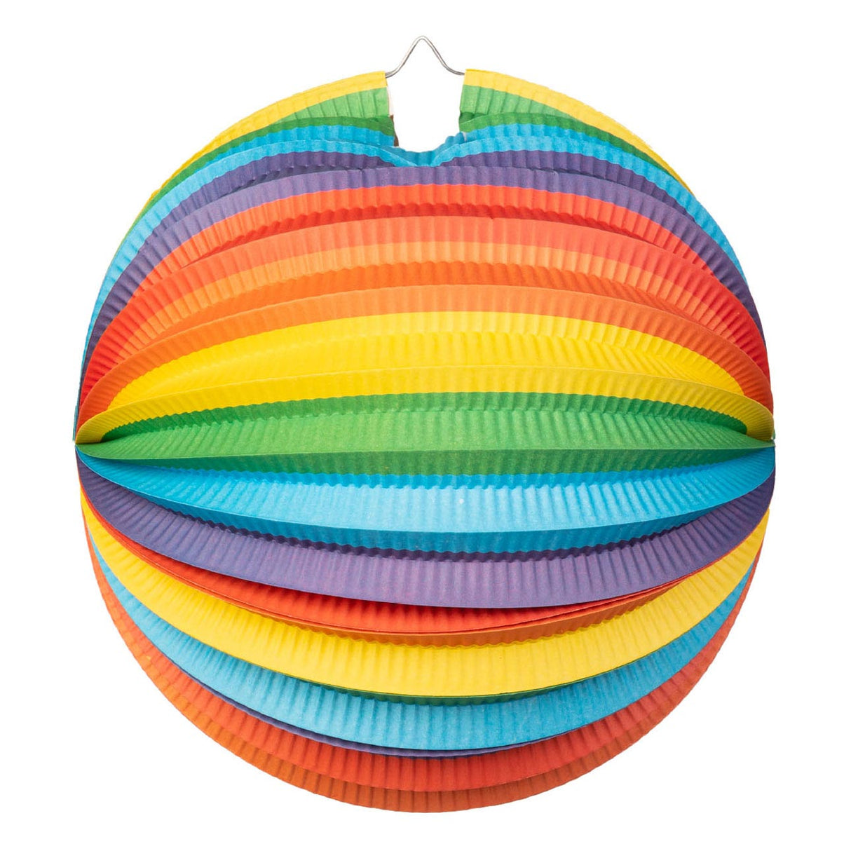 Lanterne en papier Globos ronde arc-en-ciel, 25 cm