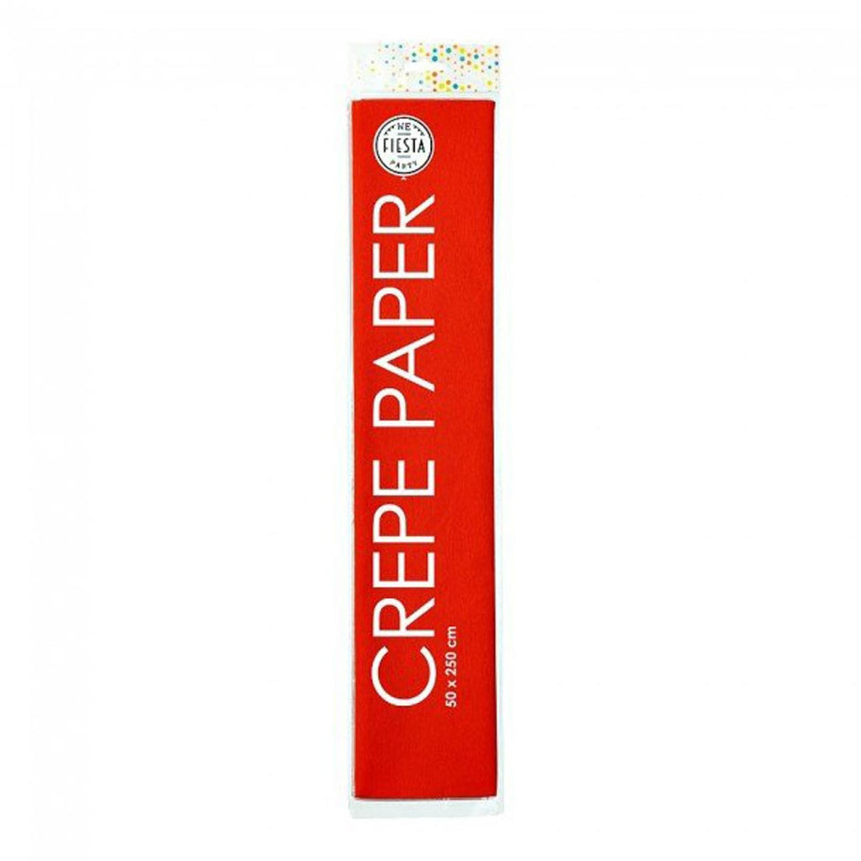 Papier crépon Globos rouge, 50x250cm