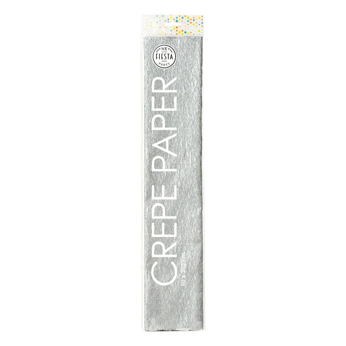 Globos Crepe Paper Silber, 50x250 cm