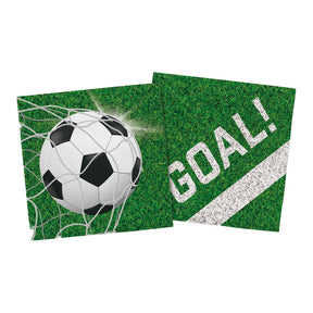 Serviettes de football Globos 20 pièces 33x33 cm | 4 pièces