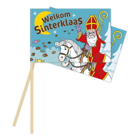 Drapeaux en papier Sinterklaas 10 pièces | 12 pièces