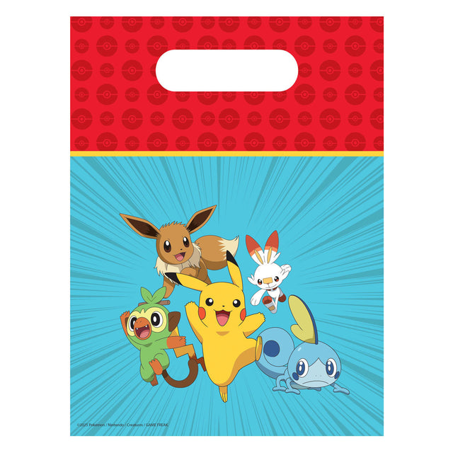 Sacs à distribuer Globos Pokémon - 6 pcs.