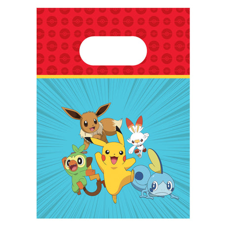 Sacs à distribuer en papier Globos Pokémon - 4 pcs.