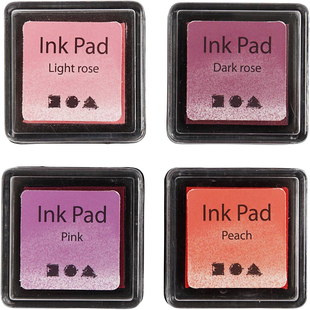 Creativ Company Stamp Ink Pink Tones, 4st.