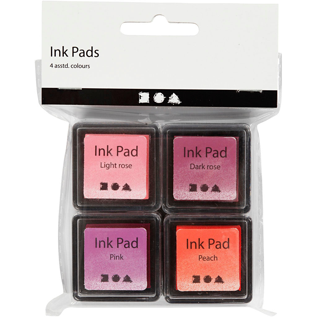Creativ Company Stamp Ink Pink Tones, 4st.