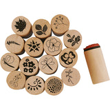Creativ Company Deco Art Stamps Fleurs et feuilles, 15dlg.