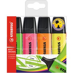 Stabilo marqueur de texte boss assortiment de couleurs originales 8 pièces