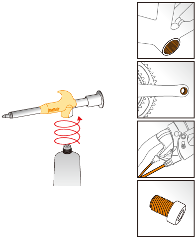 Fettspray einschließlich Röhrchen Kupfer Fett iCetoolz C278 (120 ml)