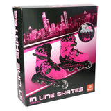 Patins à roues alignées Mondo rose, taille 33-36