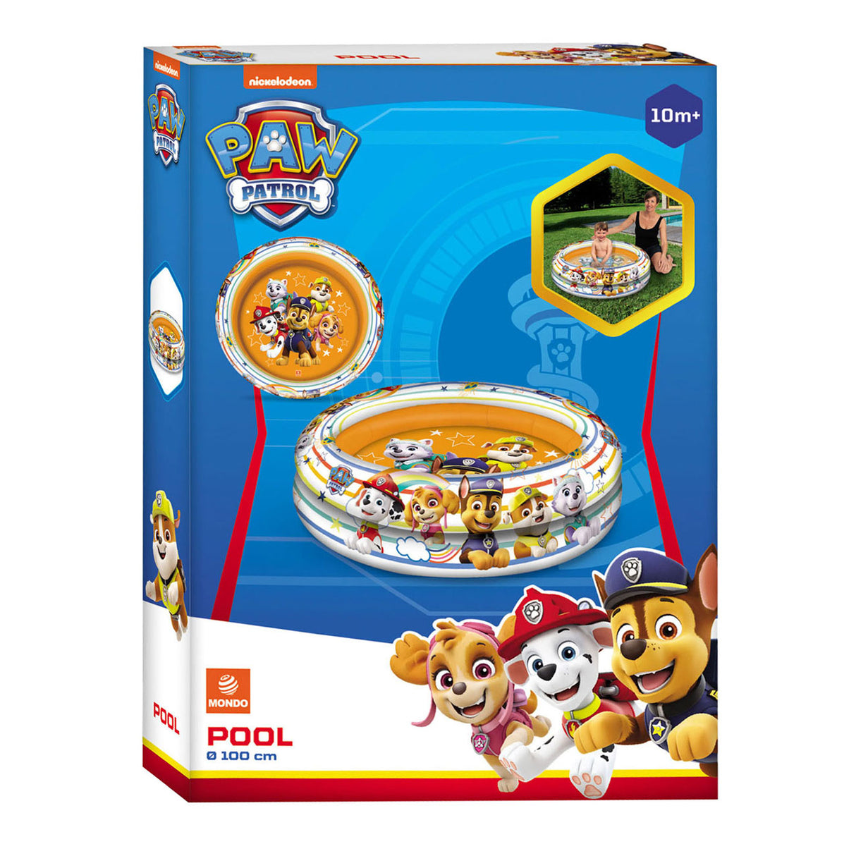 Mondo Pool Pool Paw Patrol 2 anneaux, 100 cm